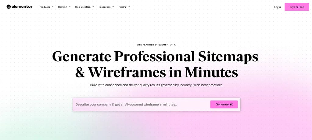 Elementor's AI Site Planner: Redefining the Future of Web Development 1 elementor ai site planner